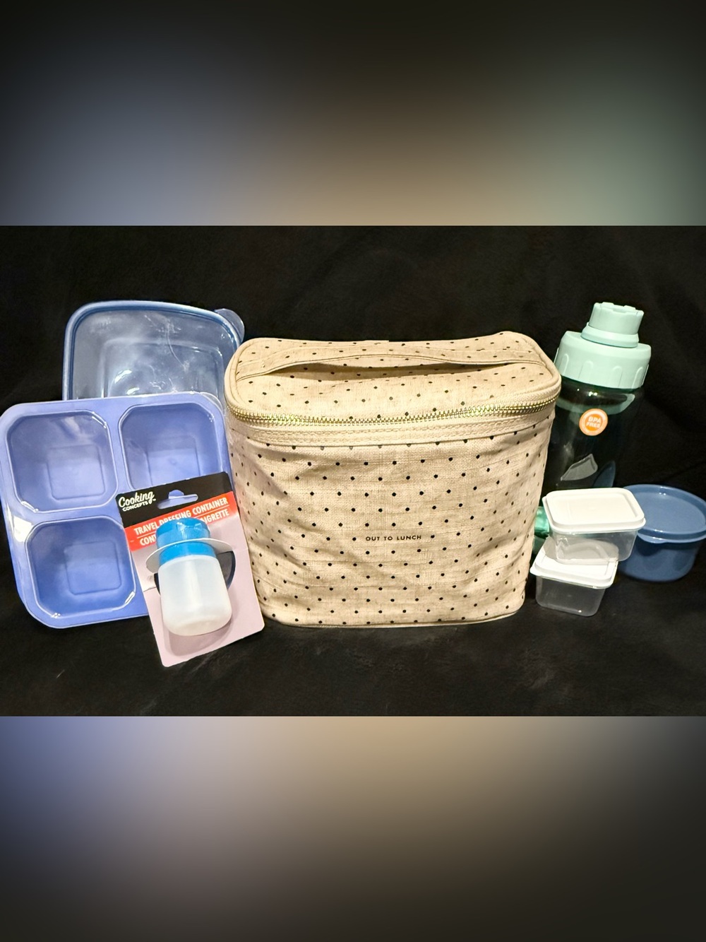 Kate Spade Cream Polka Dot Insulated Lunch Tote Bundle 🤩❤️🤩
